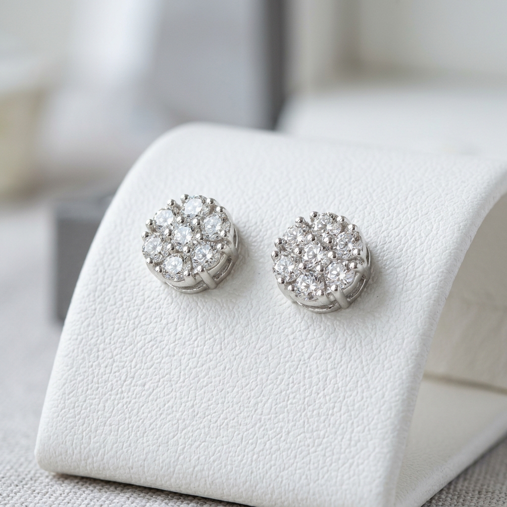 Anting Perak Flower 925