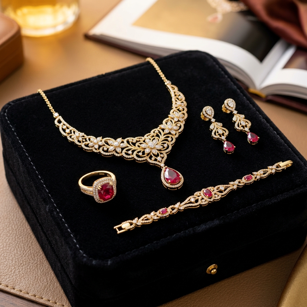 Set Perhiasan Bridal Gold